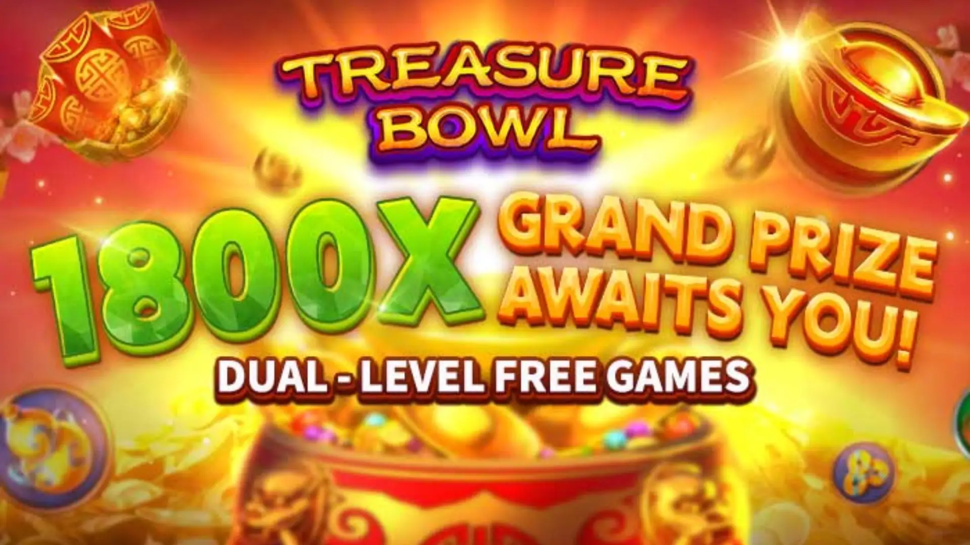 Multiplicadores Treasure Bowl 8ubet - 7777x Máximo com Tigela Dourada